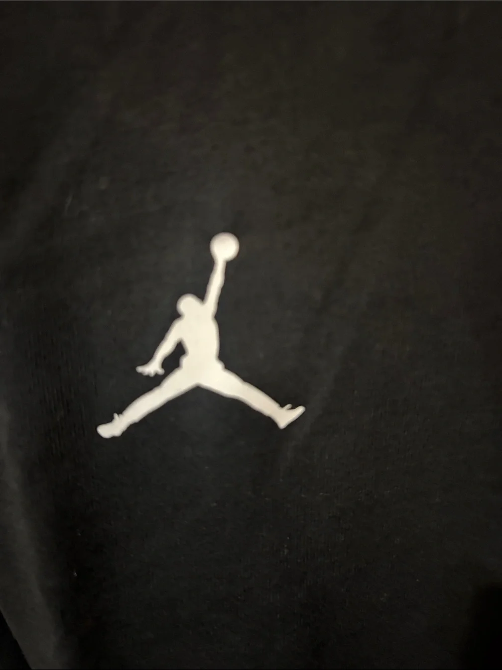 Jordan Black Short-Sleeve Crewneck T-Shirt with White Jumpman